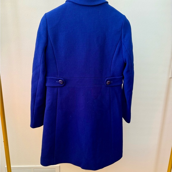 J. Crew Women's Royal Blue Wool Pea Coat - Picture 3 of 3